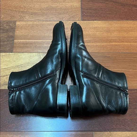 Enrico Bruno Black Leather Men\'s Boots Size 41 W Made in Italy main image 9